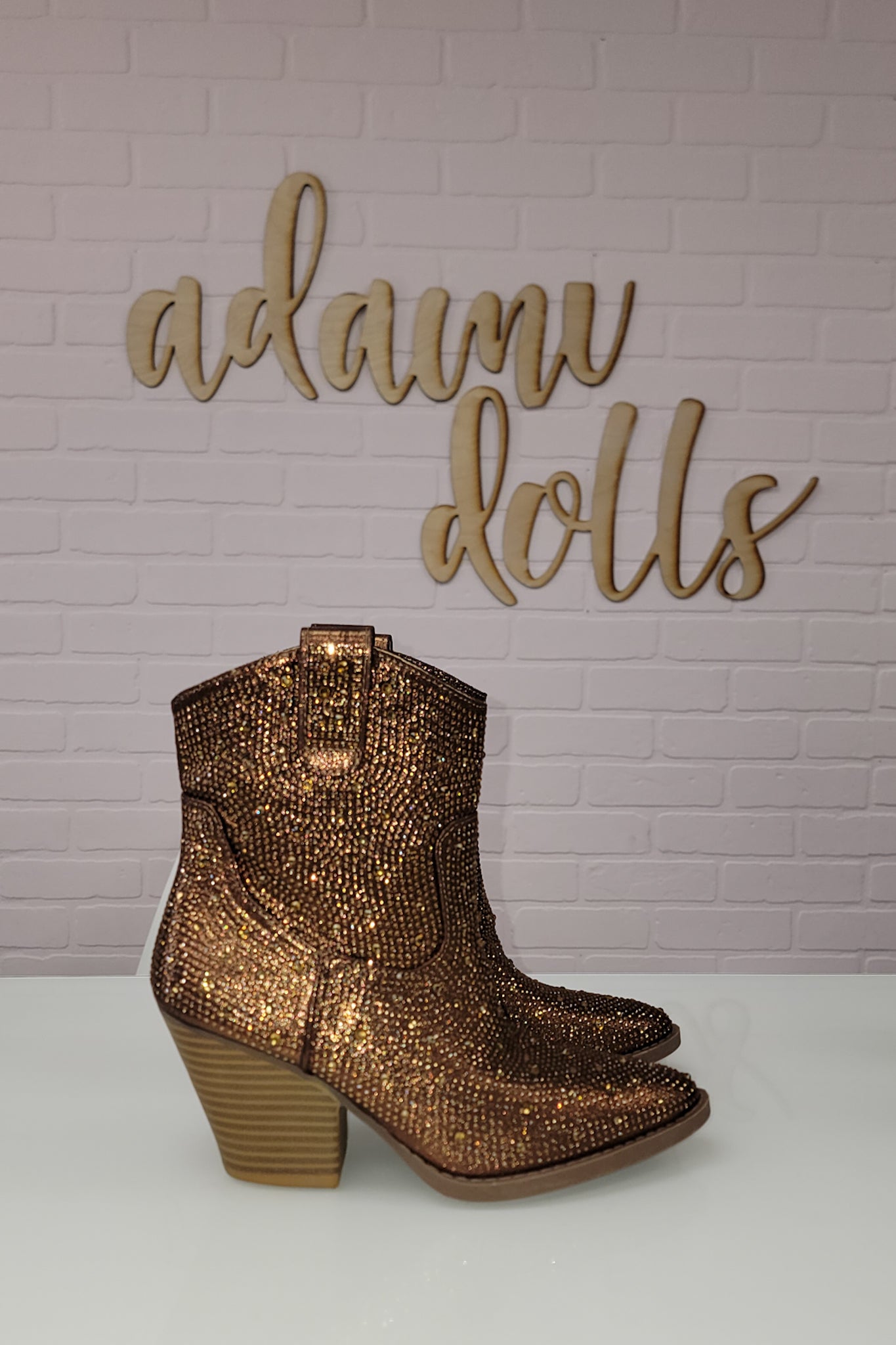 Rhinestone Western Boots - NO BOX