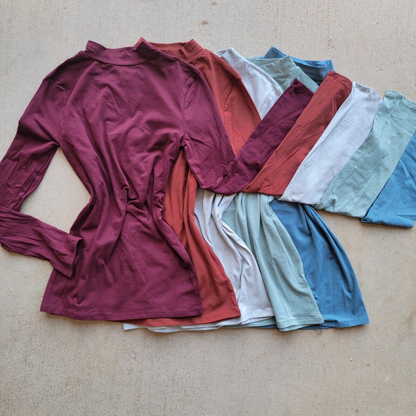 Zenana Long Sleeve Top - Mock Neck