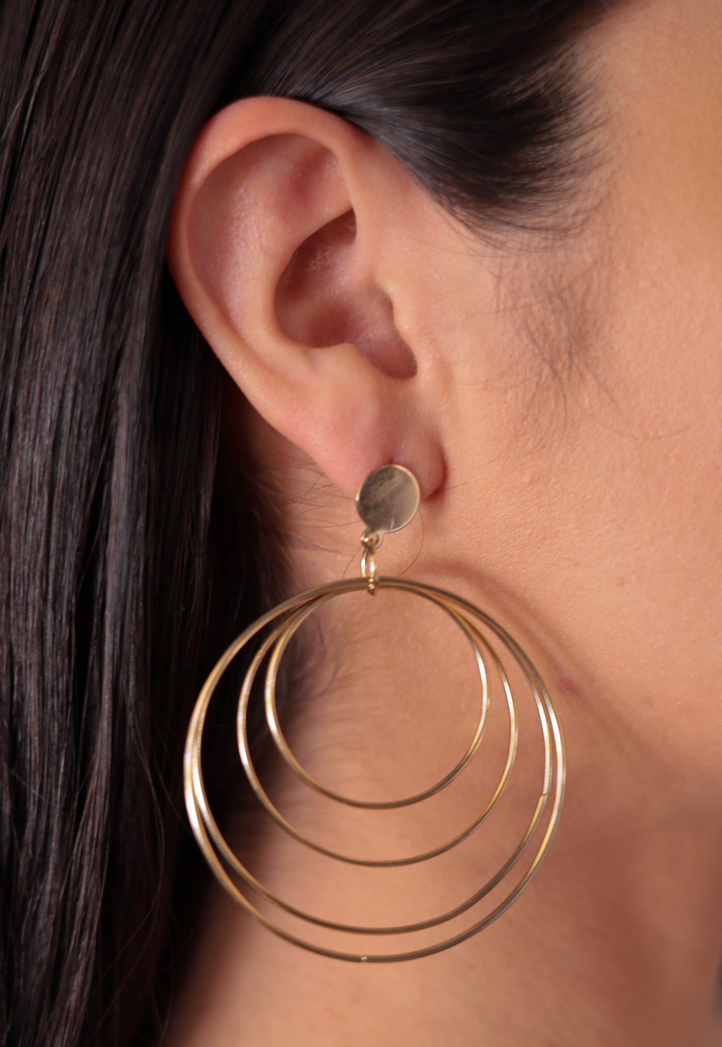 Gold - Infinity Hoops Earrings