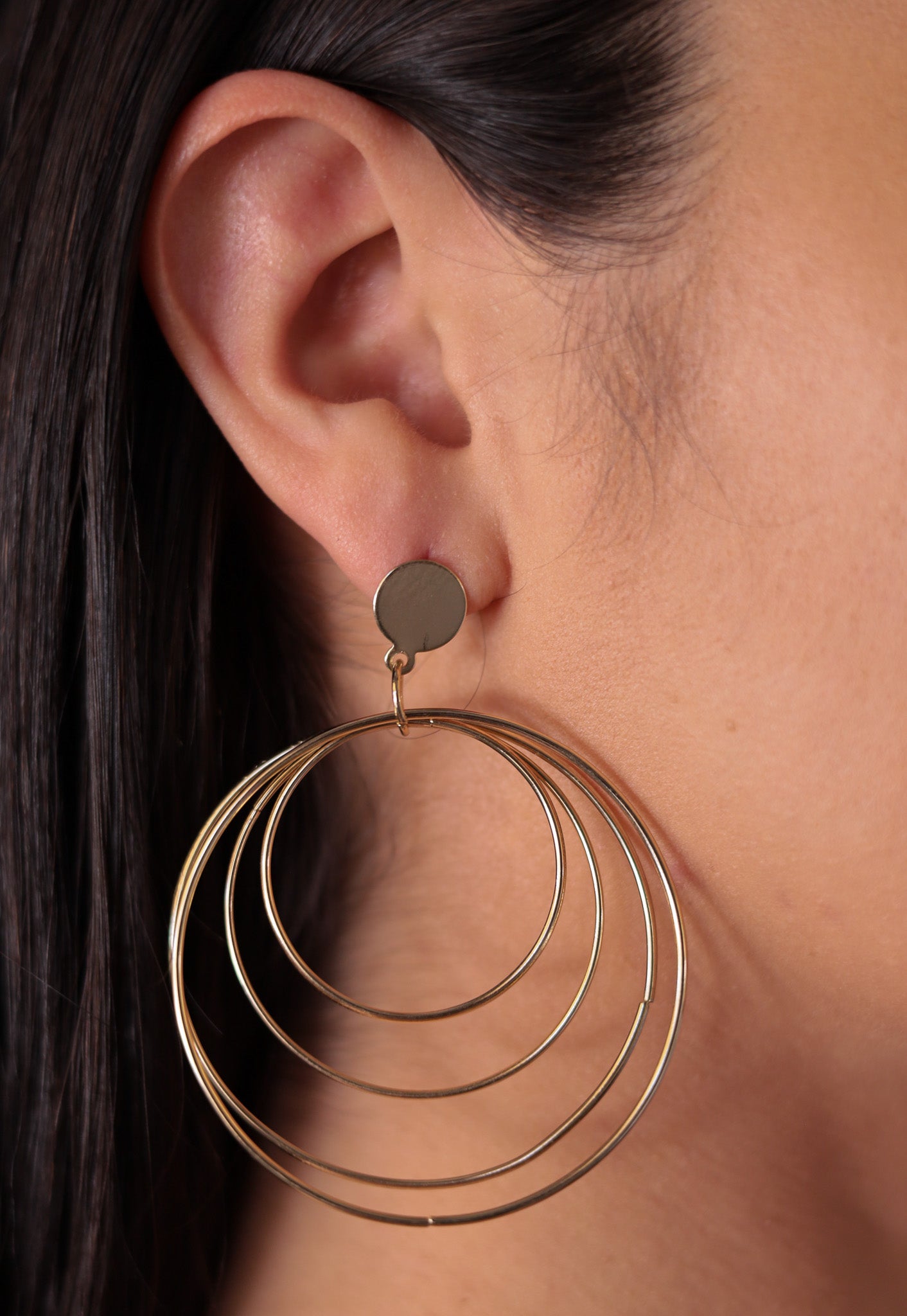 Gold - Infinity Hoops Earrings