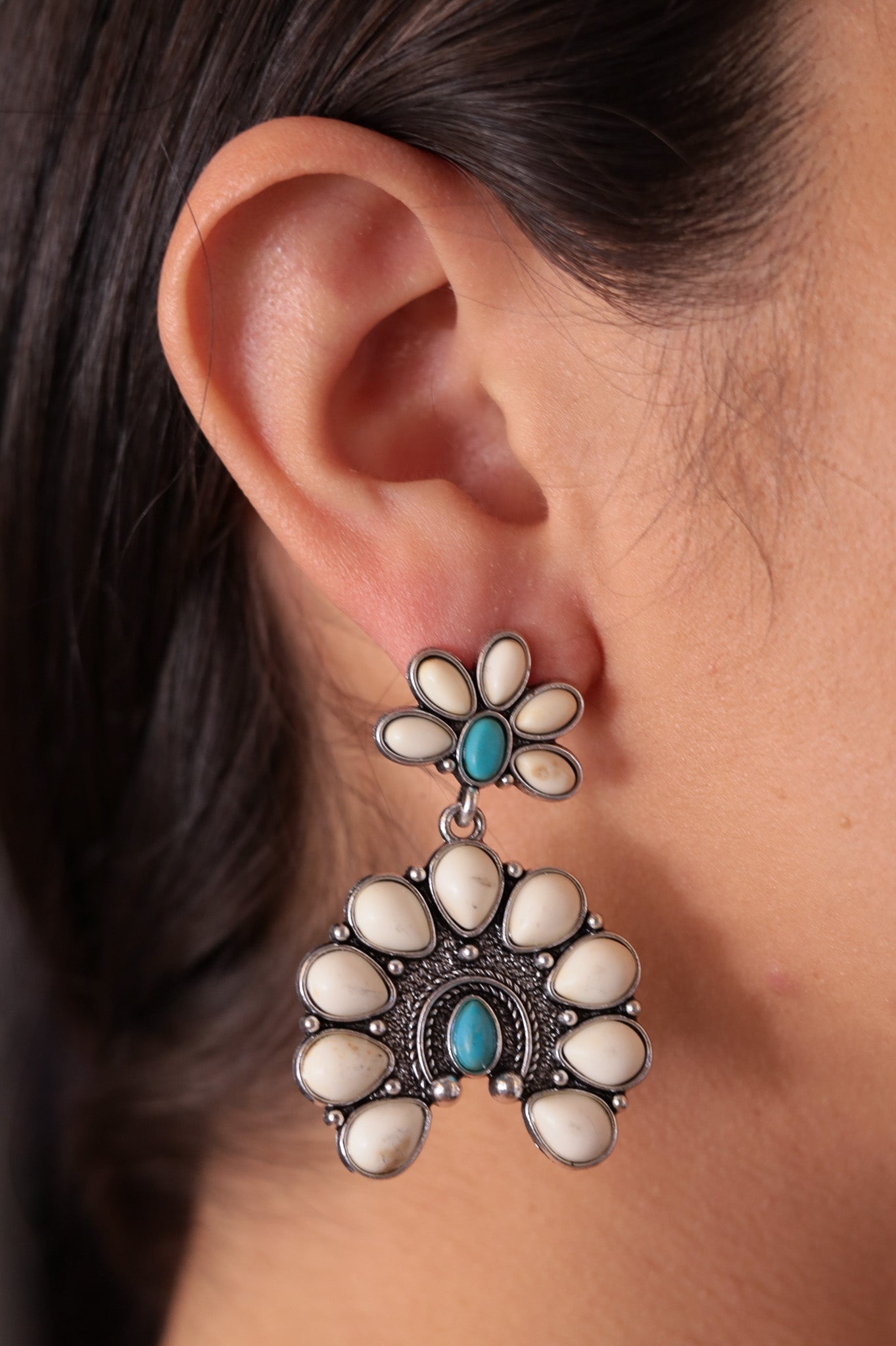 Ivory White - Western Boho Earrings