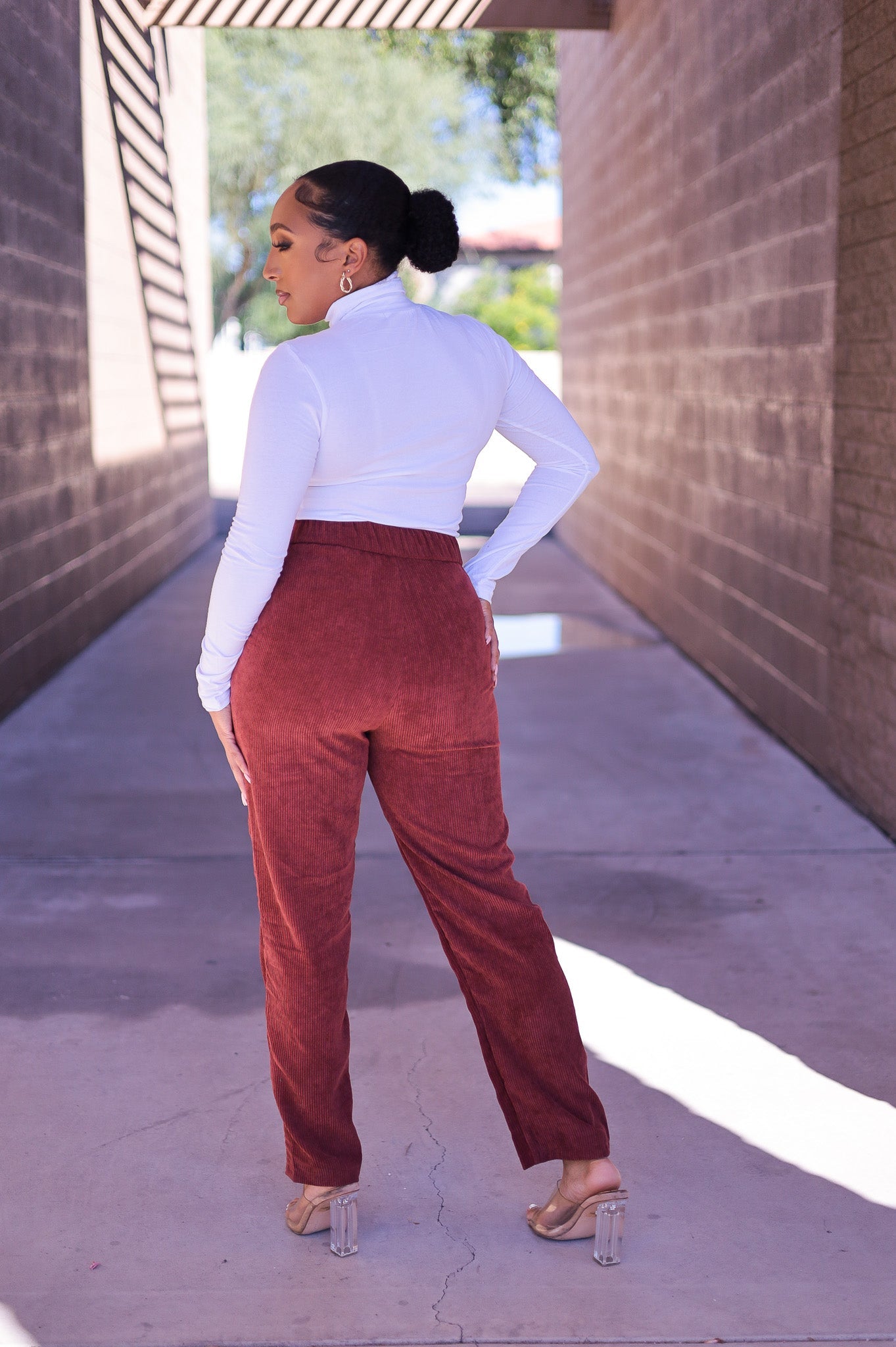 White - Essential Full Length Turtleneck