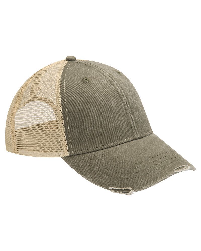 Olive/Tan - Trucker Baseball Cap