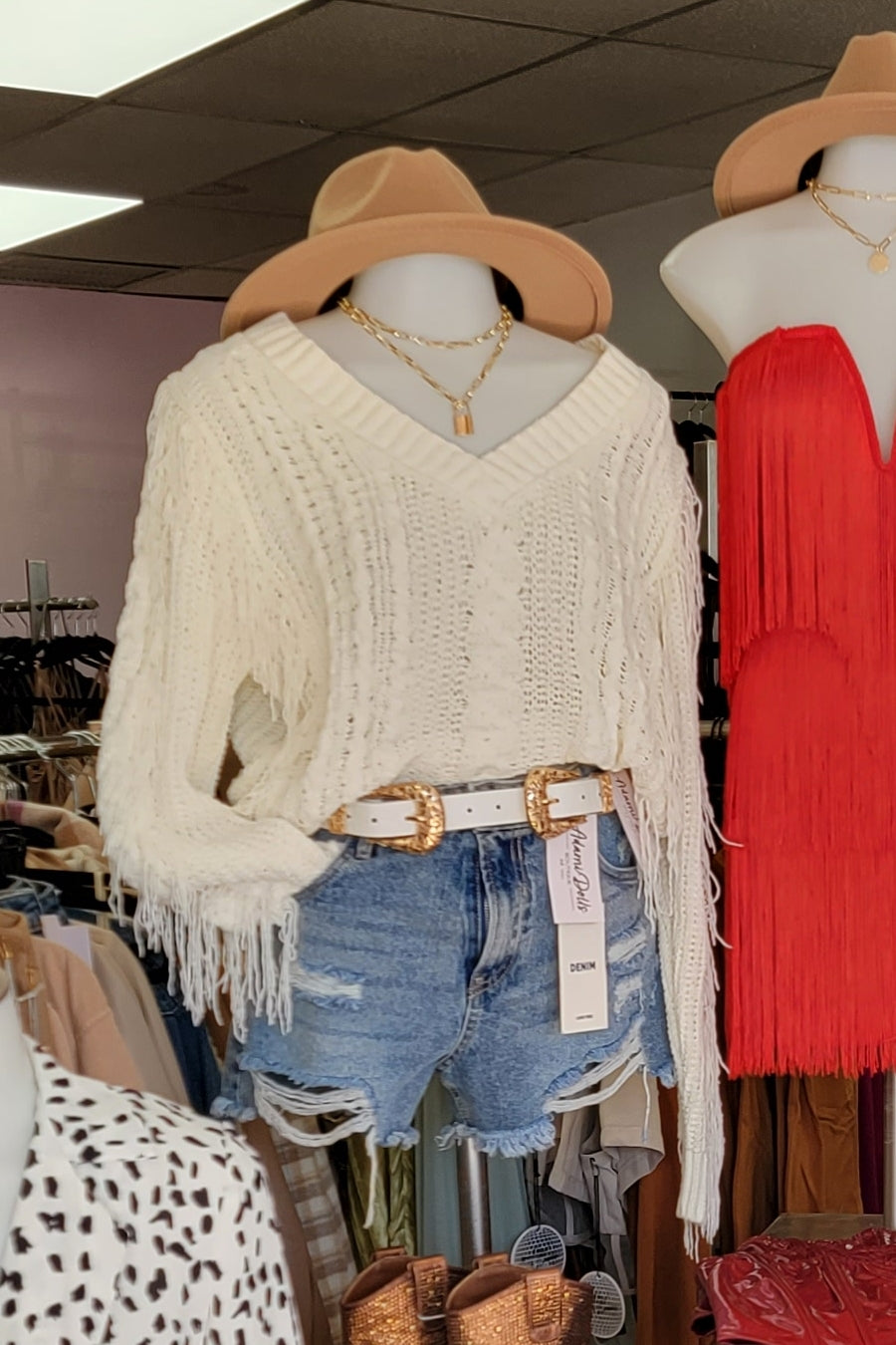 Ivory - Country Roads Chenille Cropped Sweater