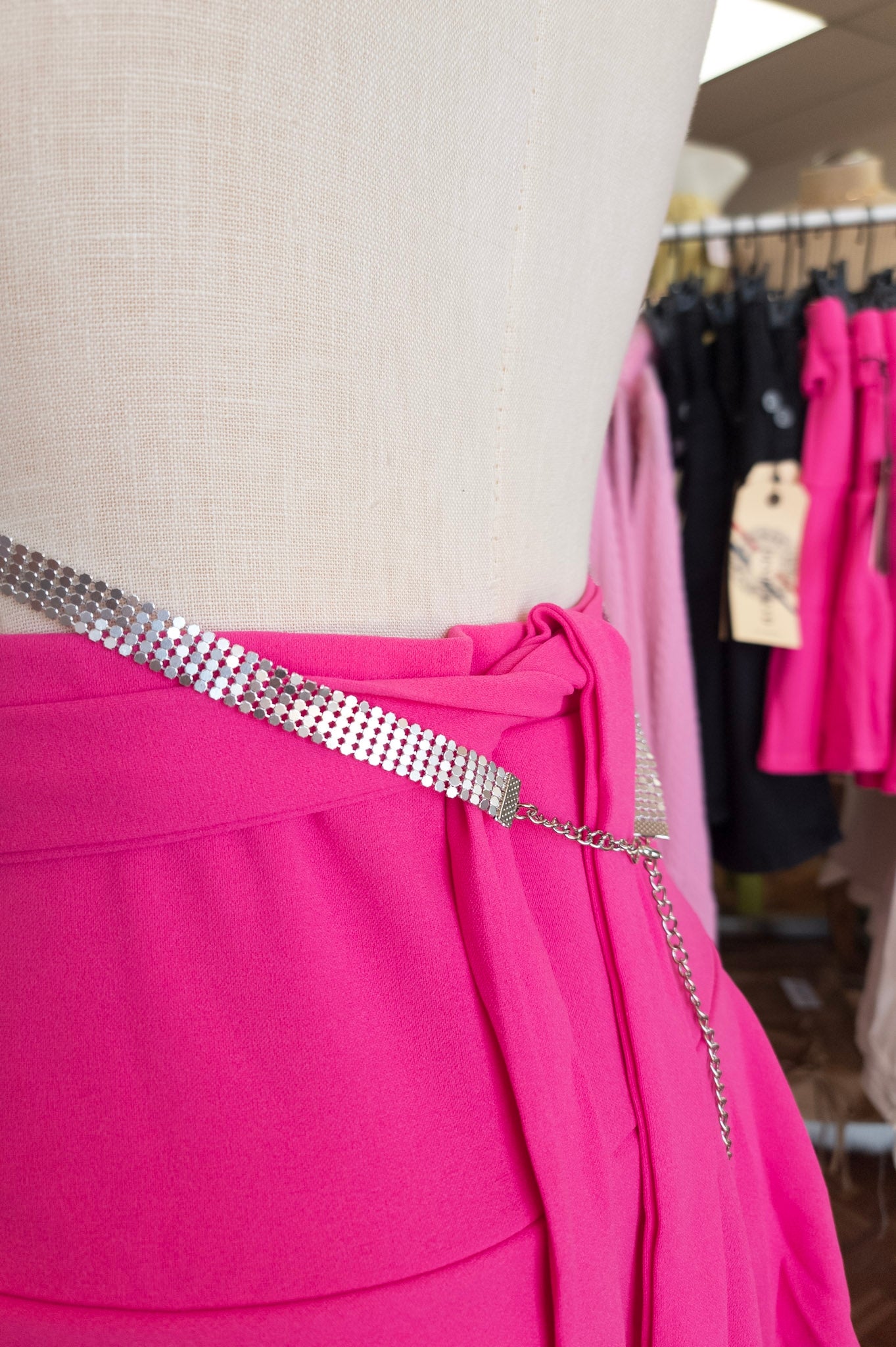 Hot Pink Pleated Skort
