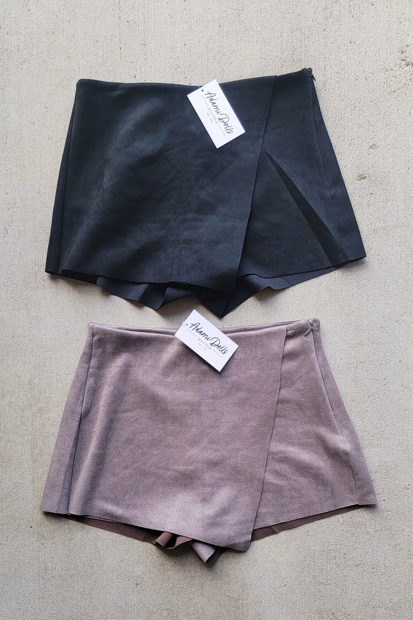 Suede Mini Skort
