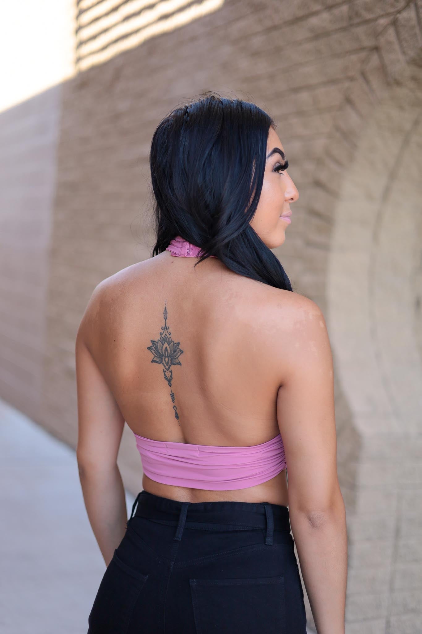 (L) Mauve - Better Ways Halter Top