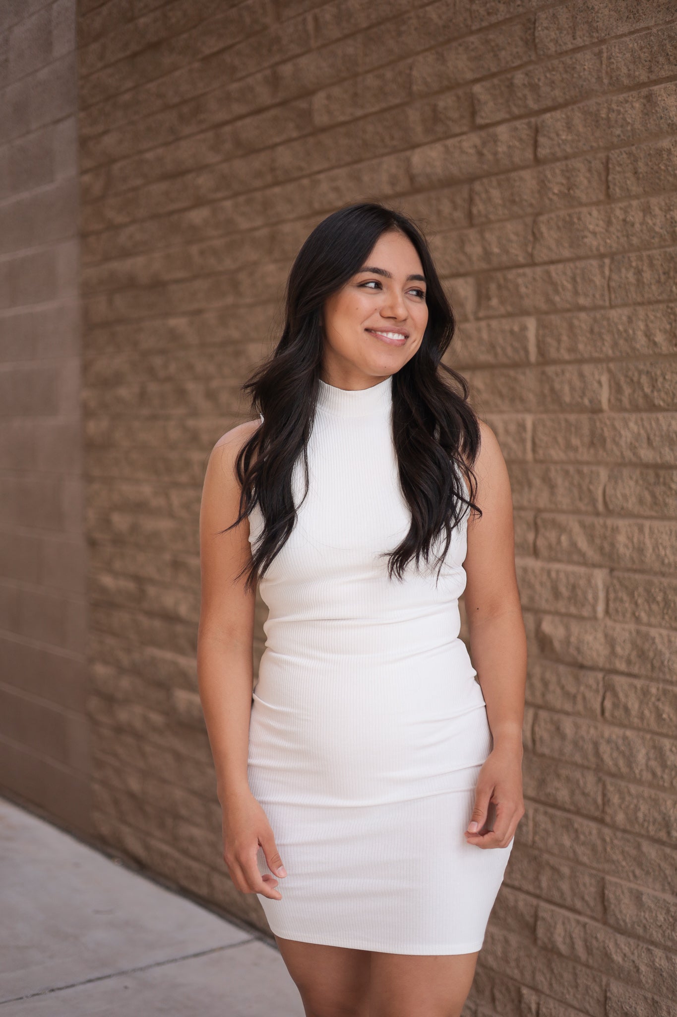White - Falling For You Dress