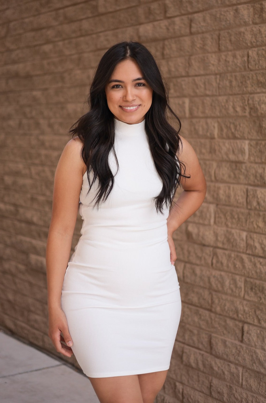 White - Falling For You Dress