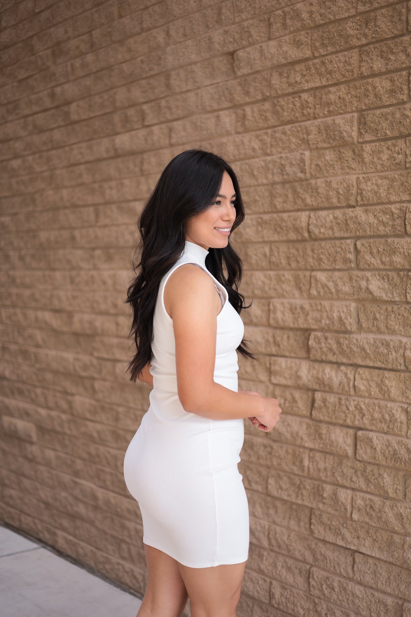 White - Falling For You Dress