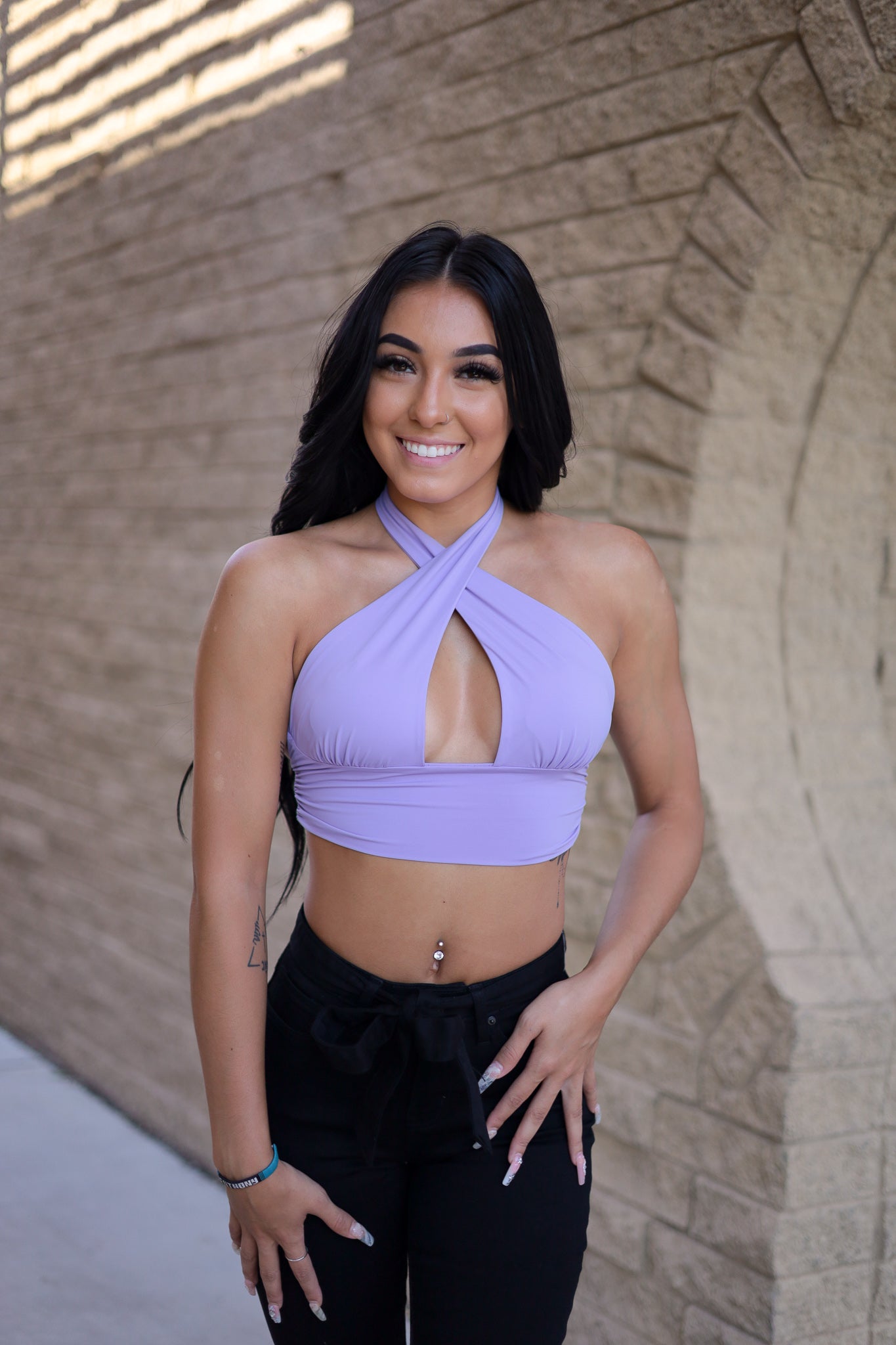 (L) Lavender - Better Ways Halter Top