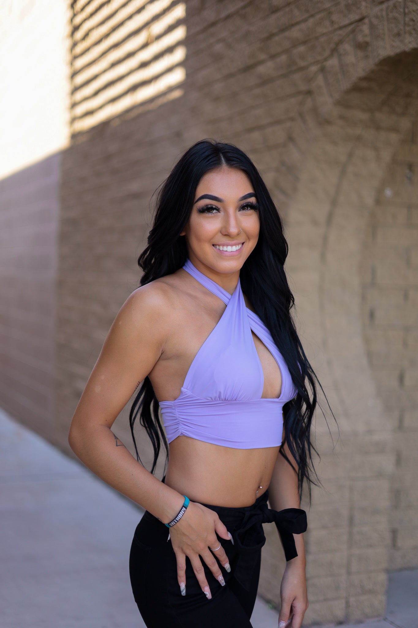 (L) Lavender - Better Ways Halter Top