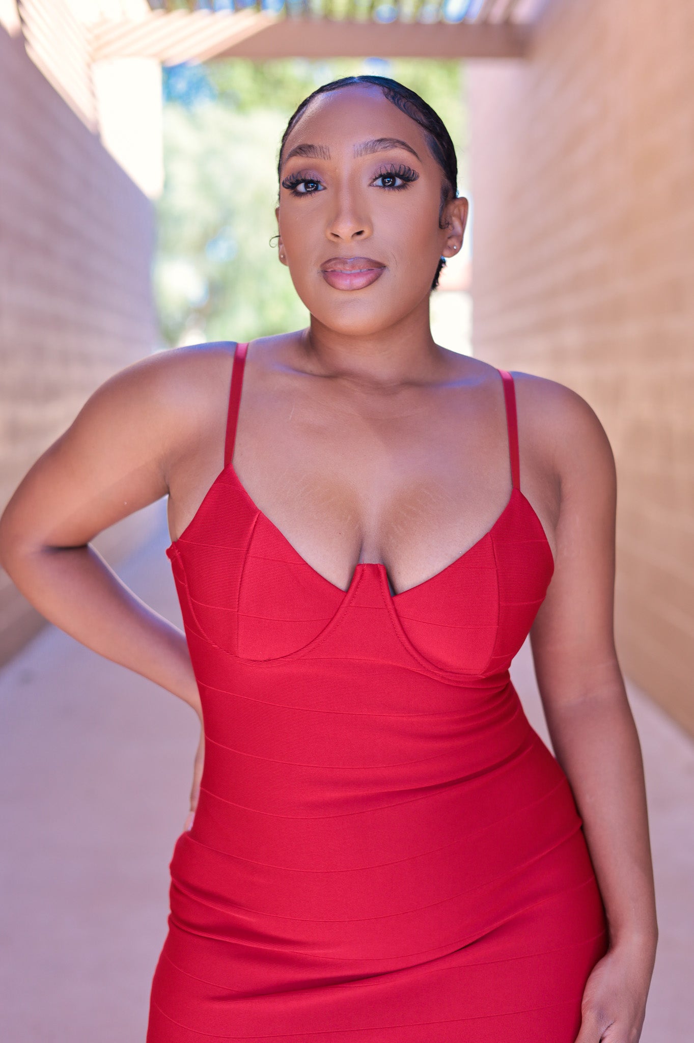 Soy Toxica Red Bandage Dress