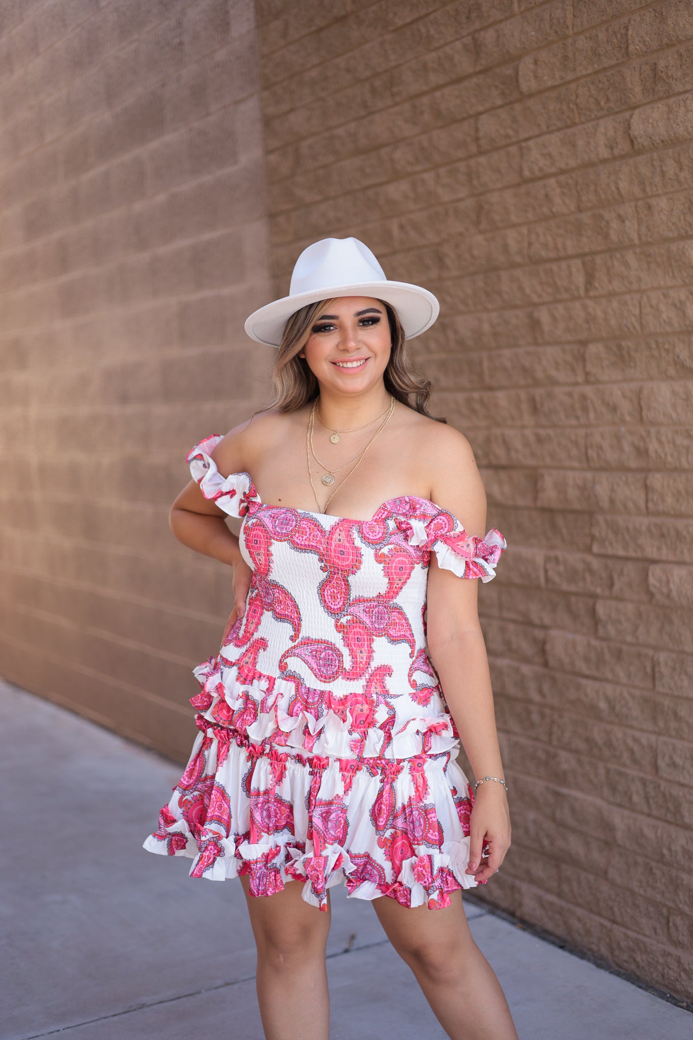Pink Paisley Dress