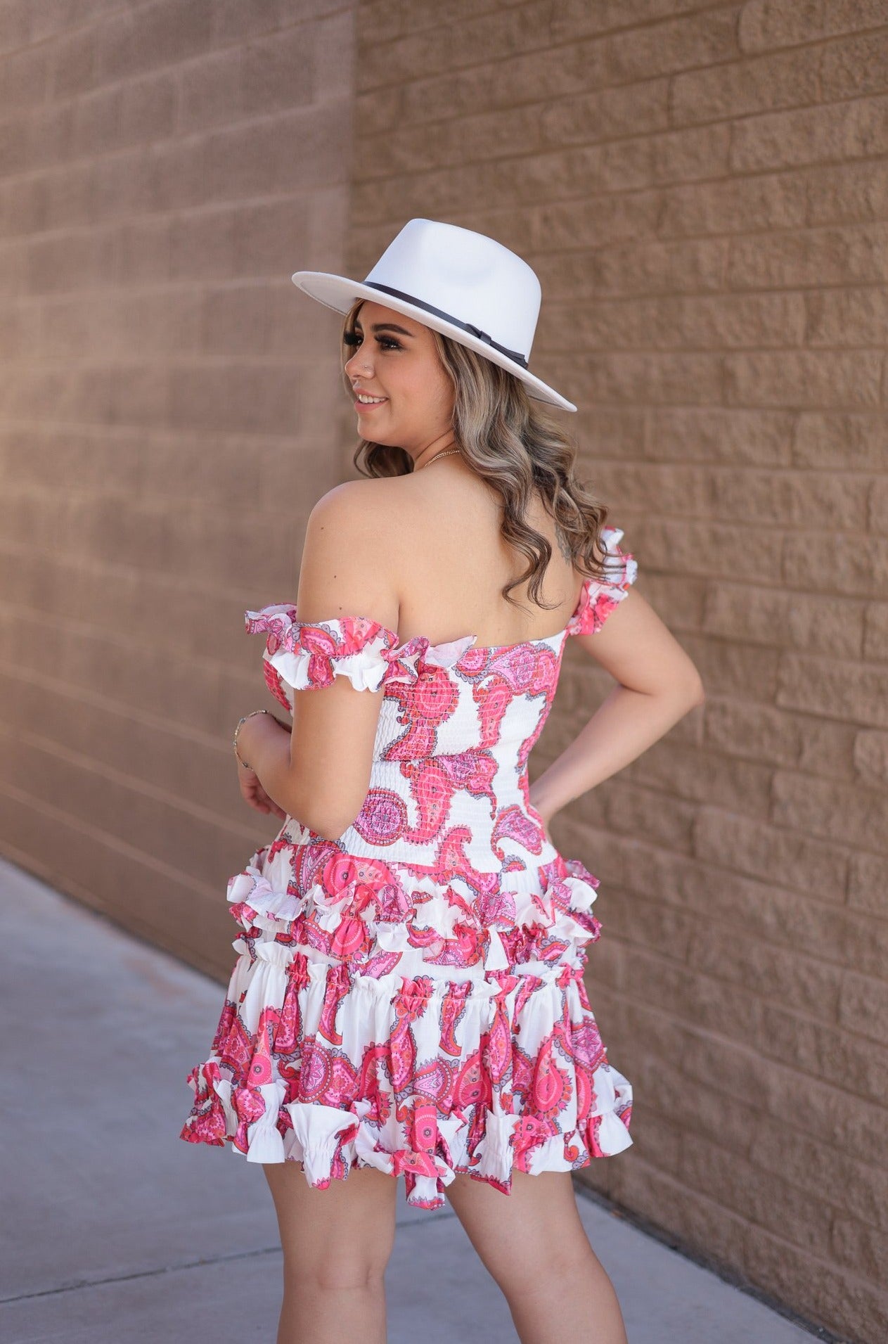 Pink Paisley Dress
