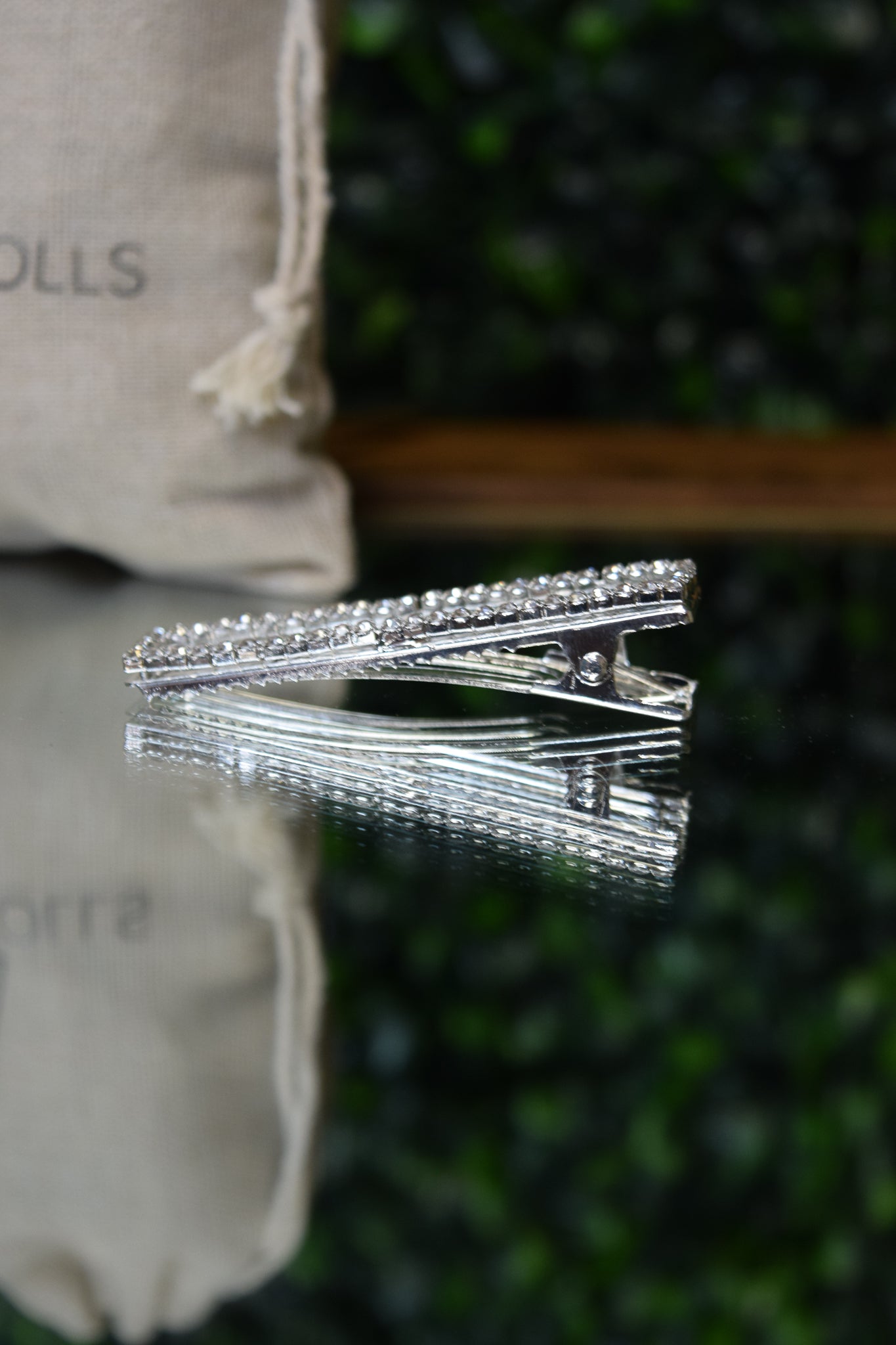 Rectangle Rhinestone Hair Clip - Adami Dolls