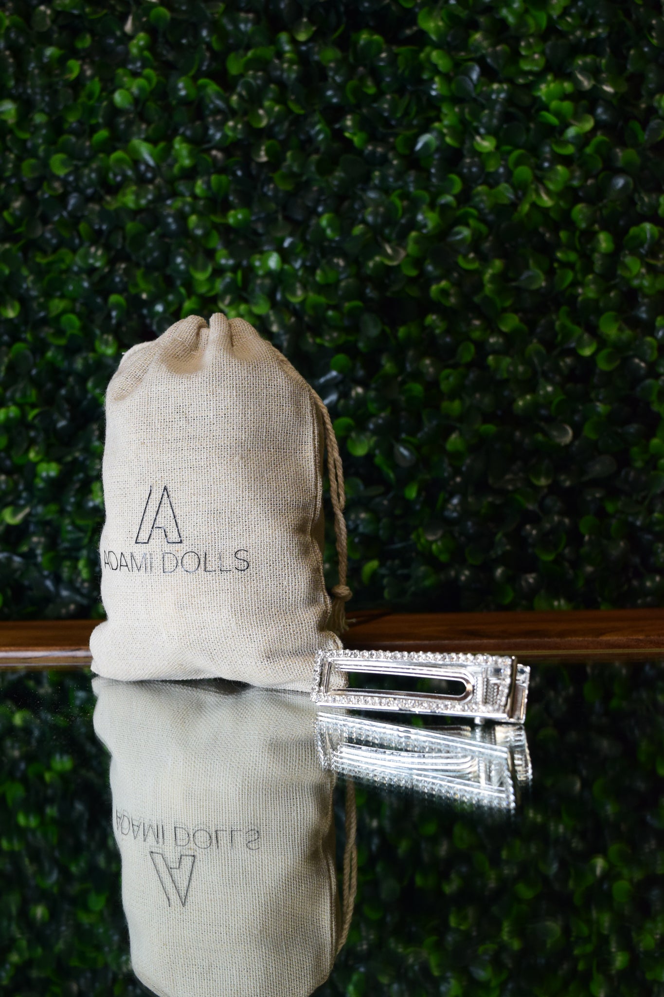 Rectangle Rhinestone Hair Clip - Adami Dolls