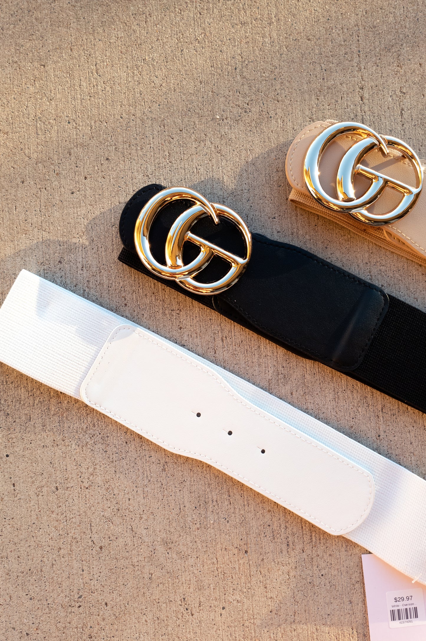 White - Oversized Belt
