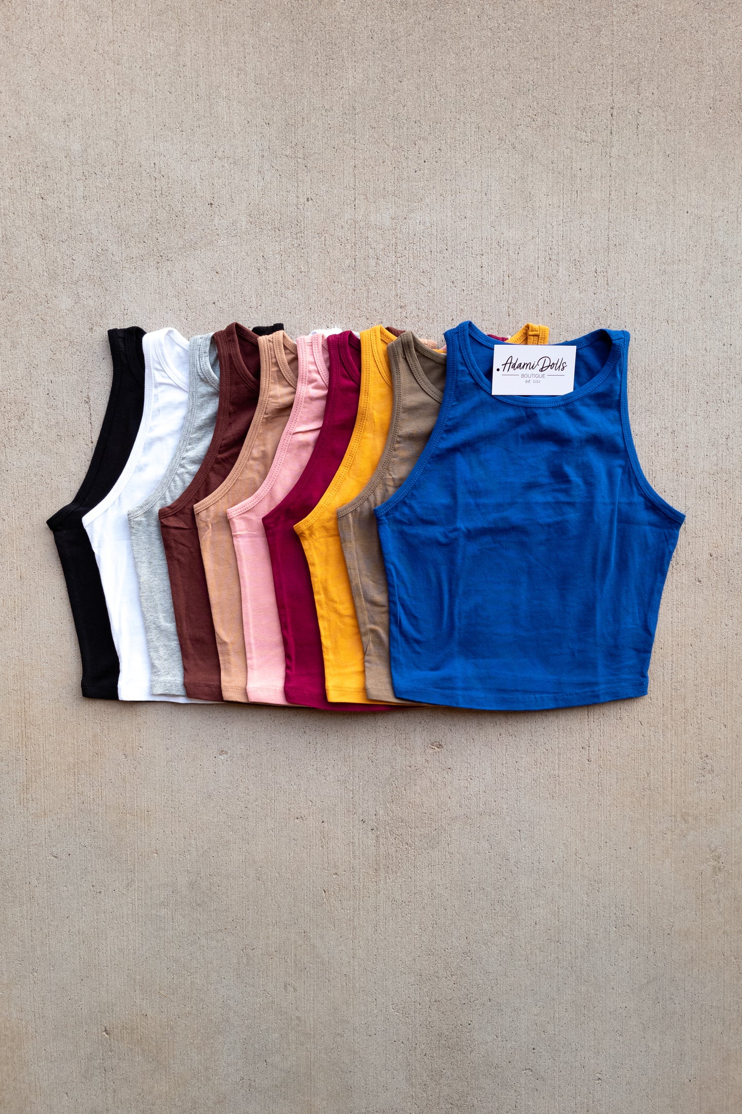 Can't Resist Crop Halter Tank