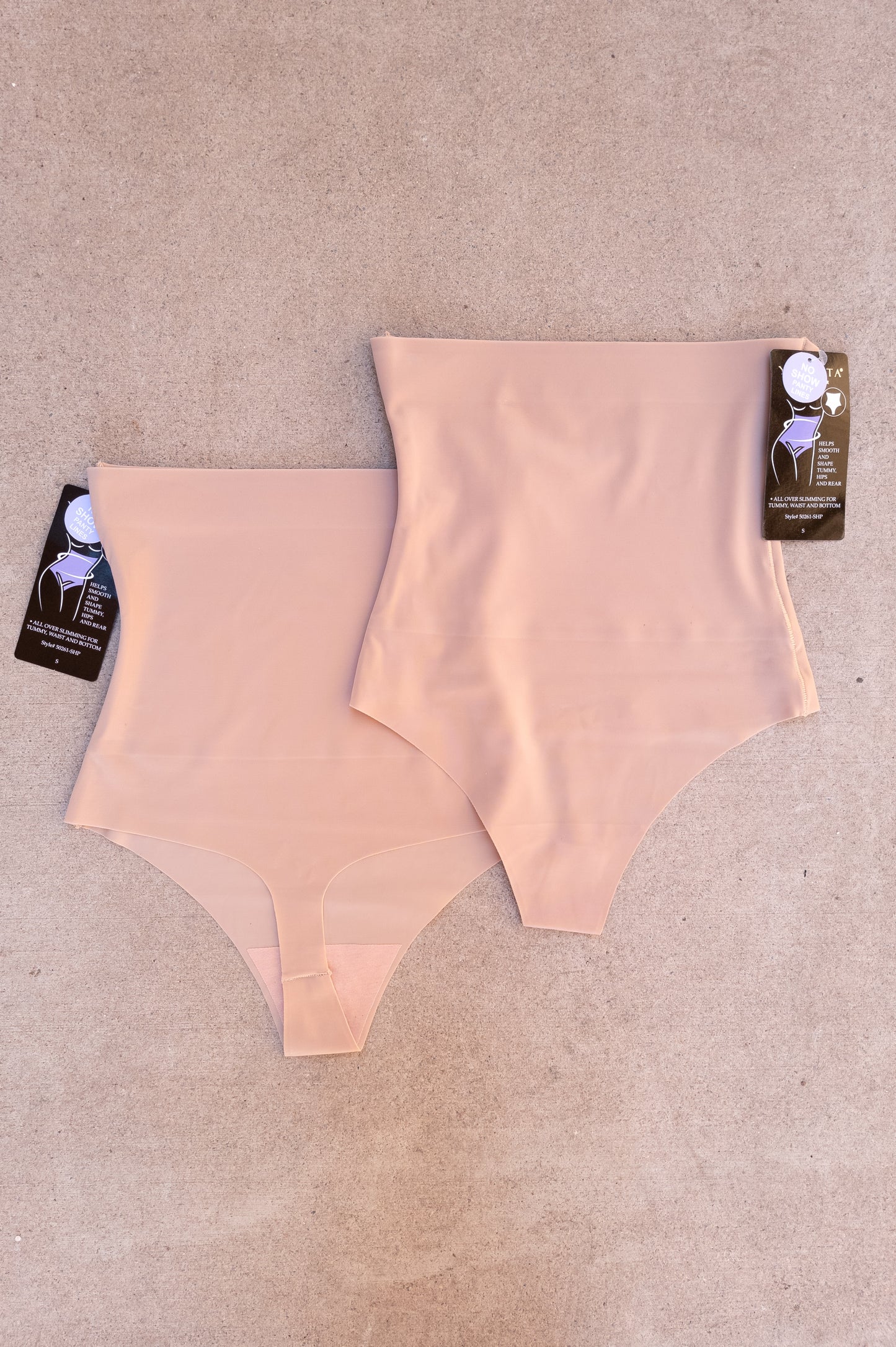 Seamless Compression Thong - Nude Shapwear