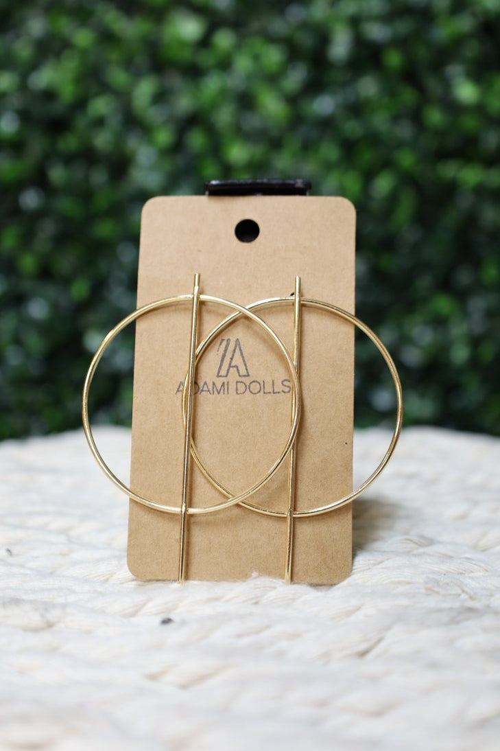 Gold - Minimalist Circle Earrings