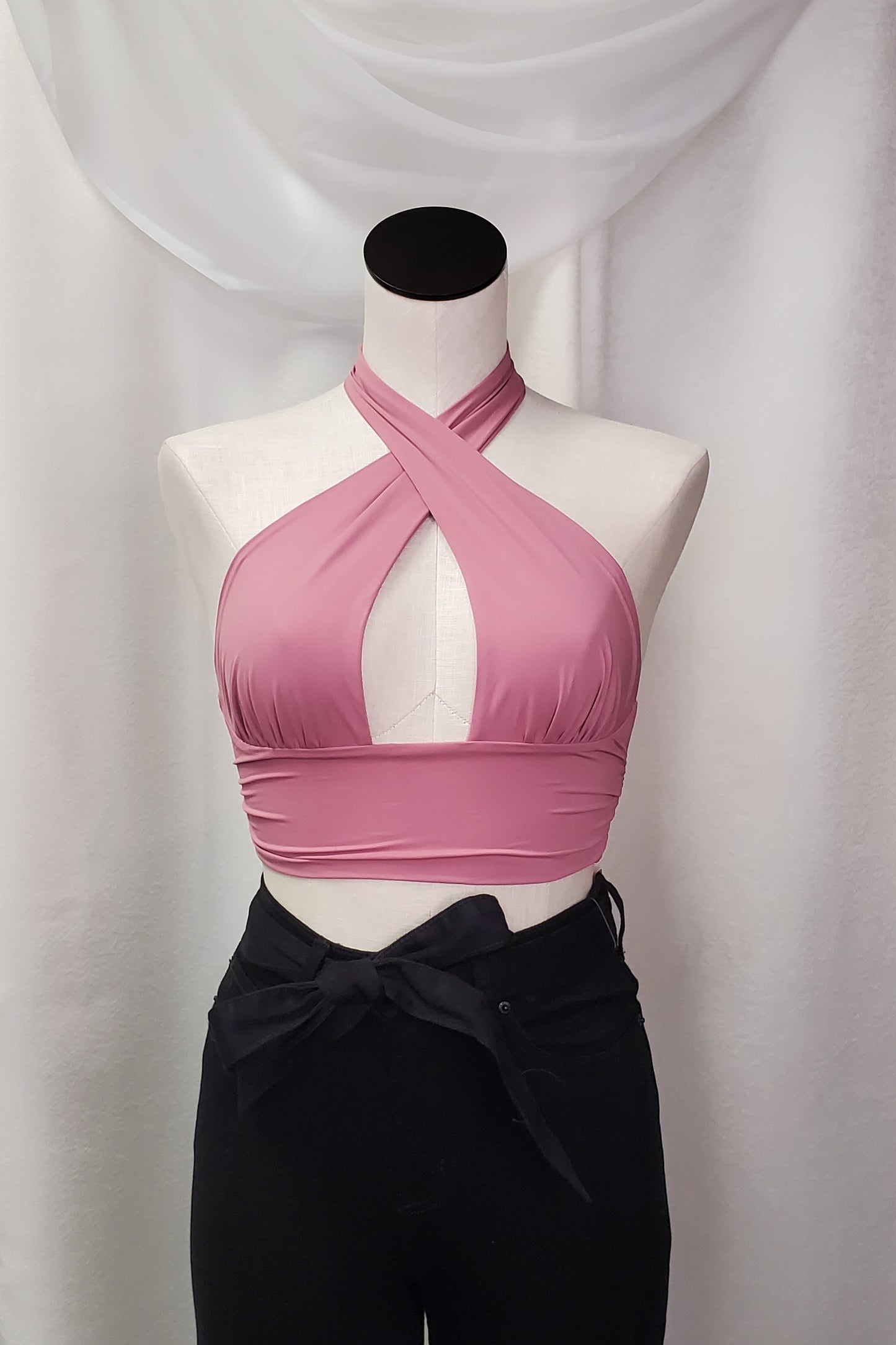 (L) Mauve - Better Ways Halter Top