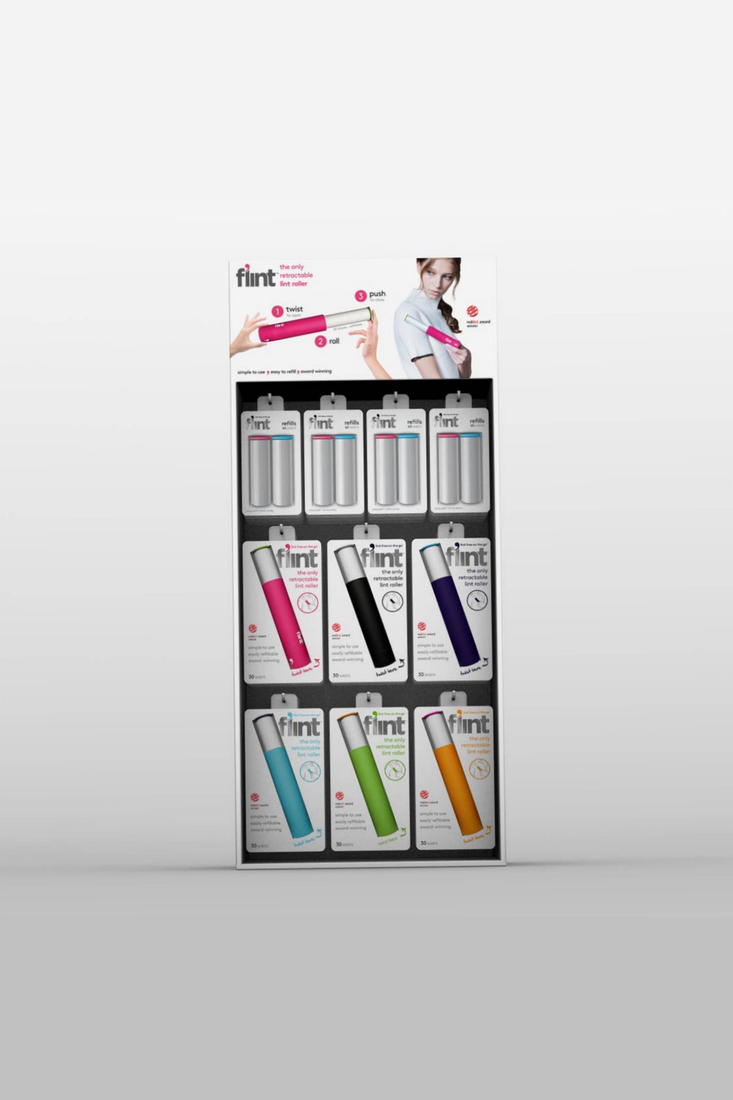 Flint Lint Roller Travel Size