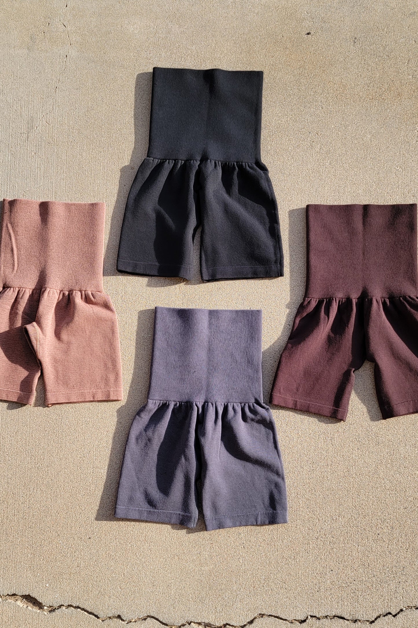 Brown - Hold Me Tight Faja Shorts - Biker Shorts
