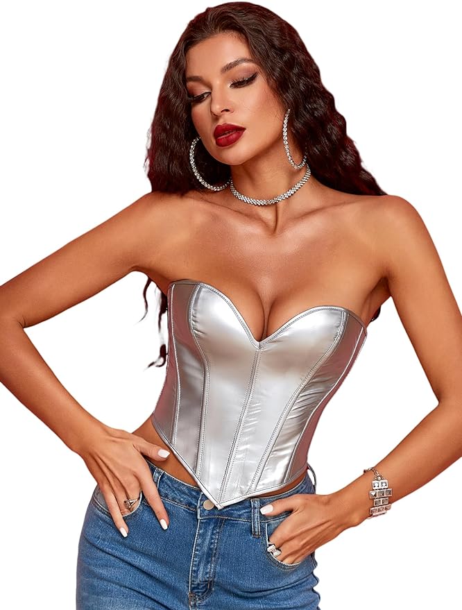 Silver Linings Lace Up Corset