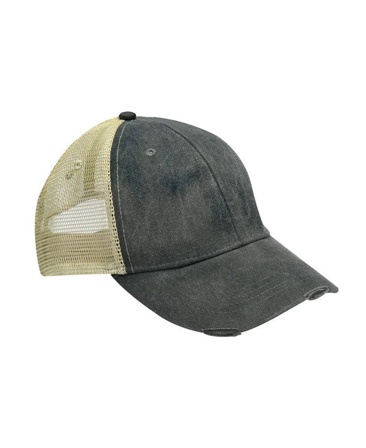 Black/Tan - Trucker Baseball Cap