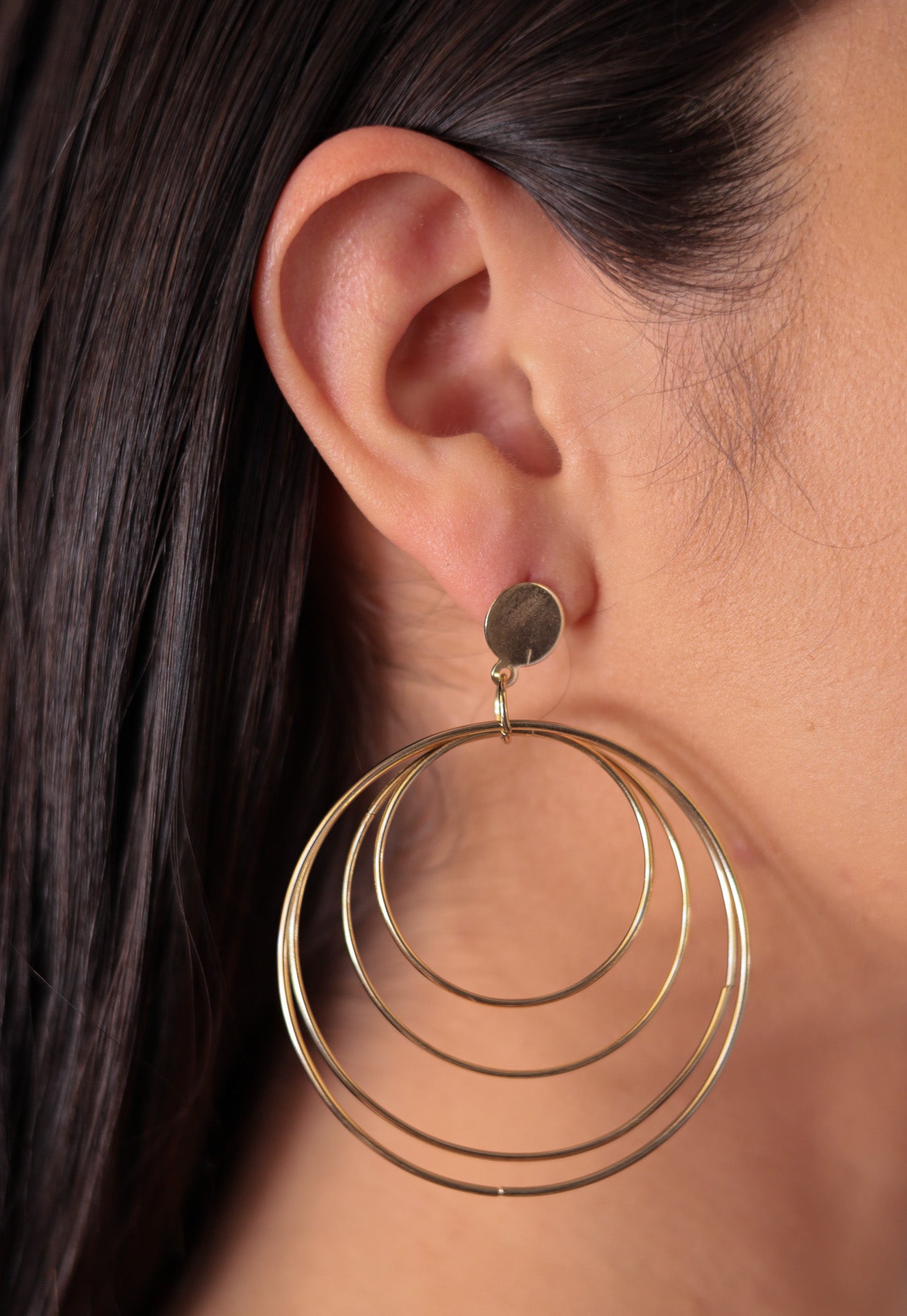 Gold - Infinity Hoops Earrings
