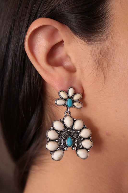 Ivory White - Western Boho Earrings