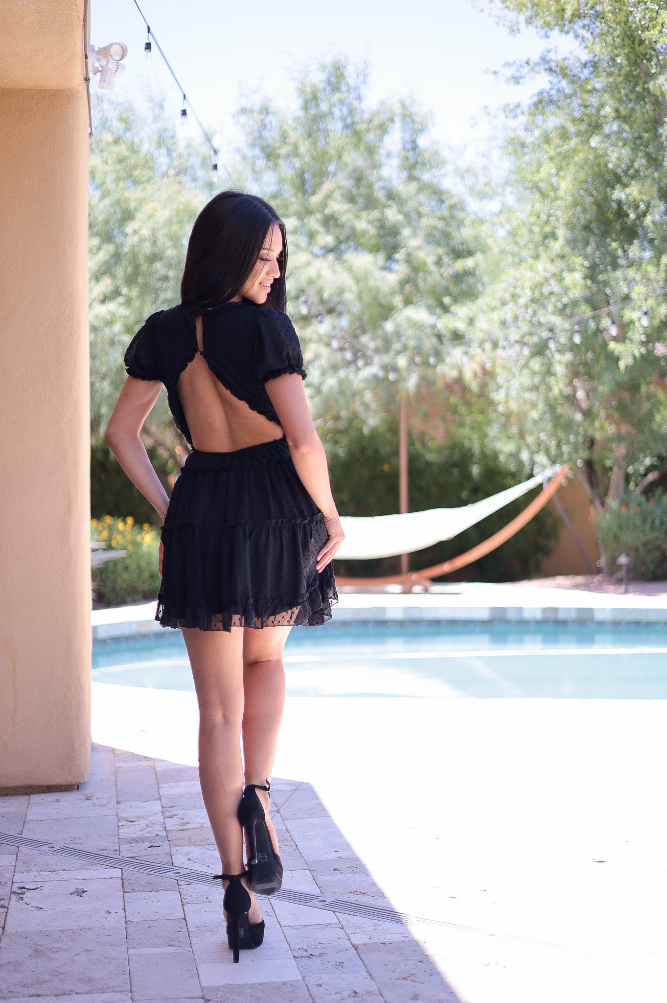 (M) Black - Tiered Summers Dress