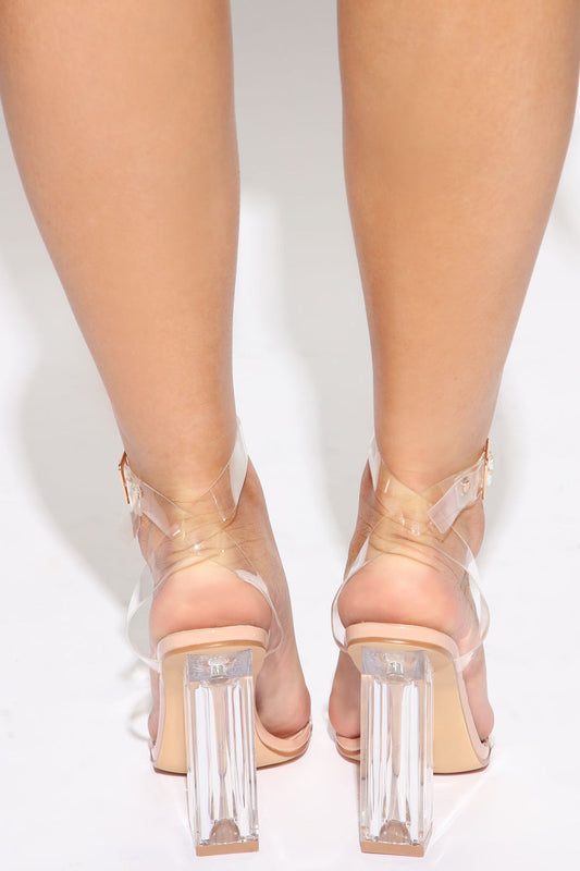 Nude - Lola Clear Heels