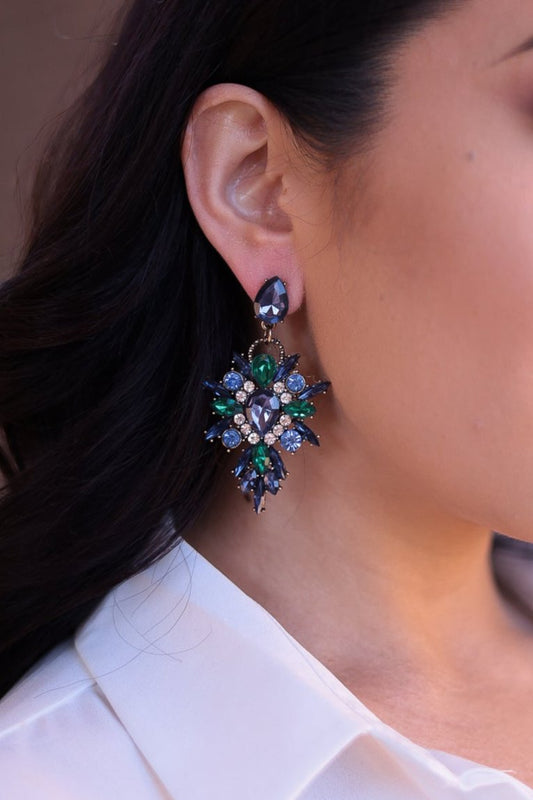 Blue / Navy - Statement Earrings