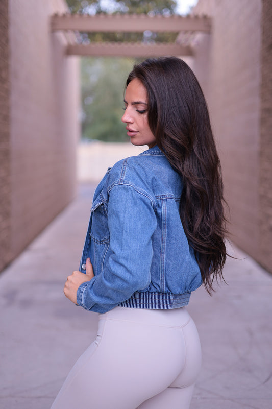Laguna - Denim Crop Jean Jacket