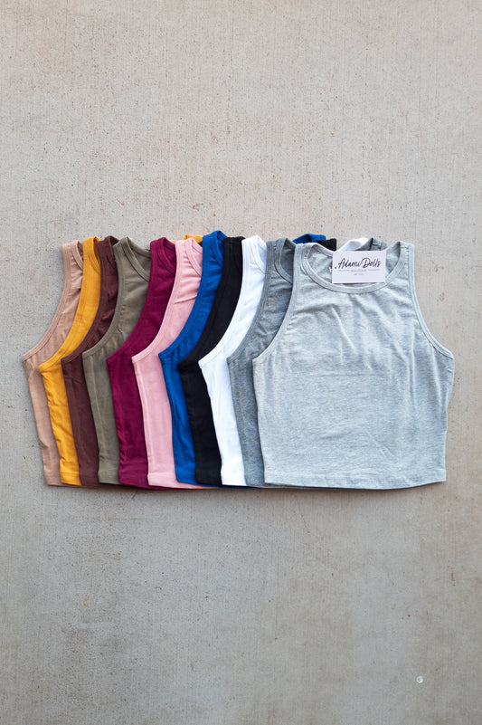 Can't Resist Crop Halter Tank