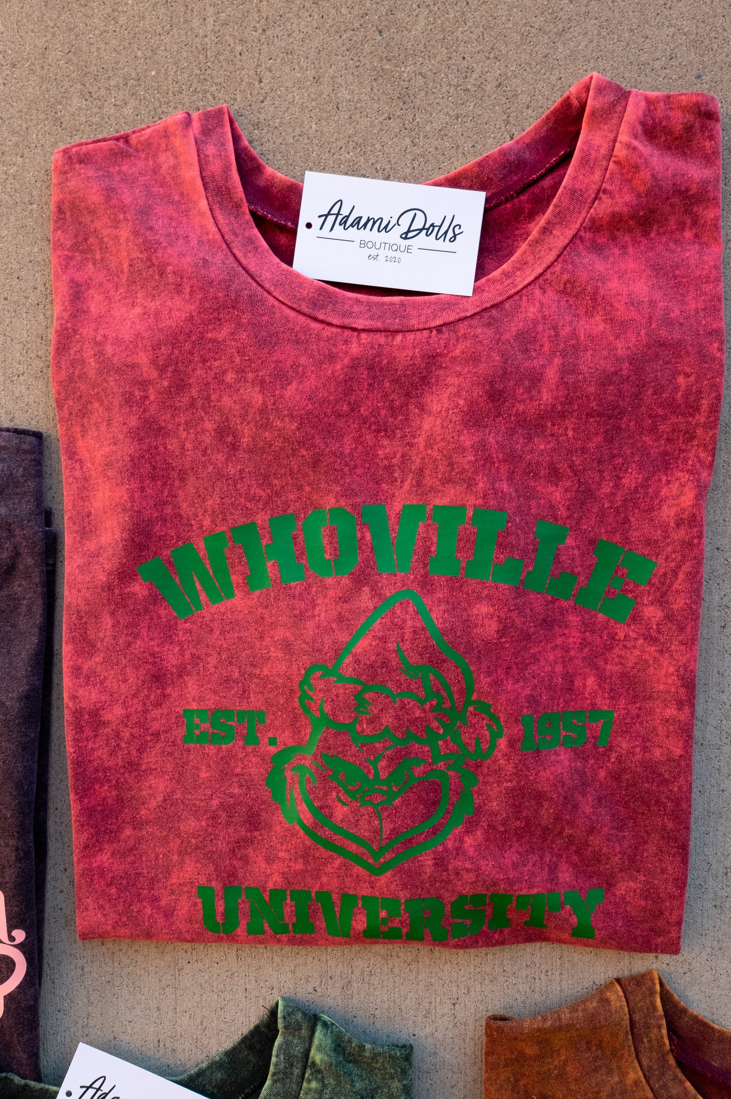 Christmas Graphic Tees - Acid Washed Oversized Tee - Zenana Acid Wash Tees T Shirts