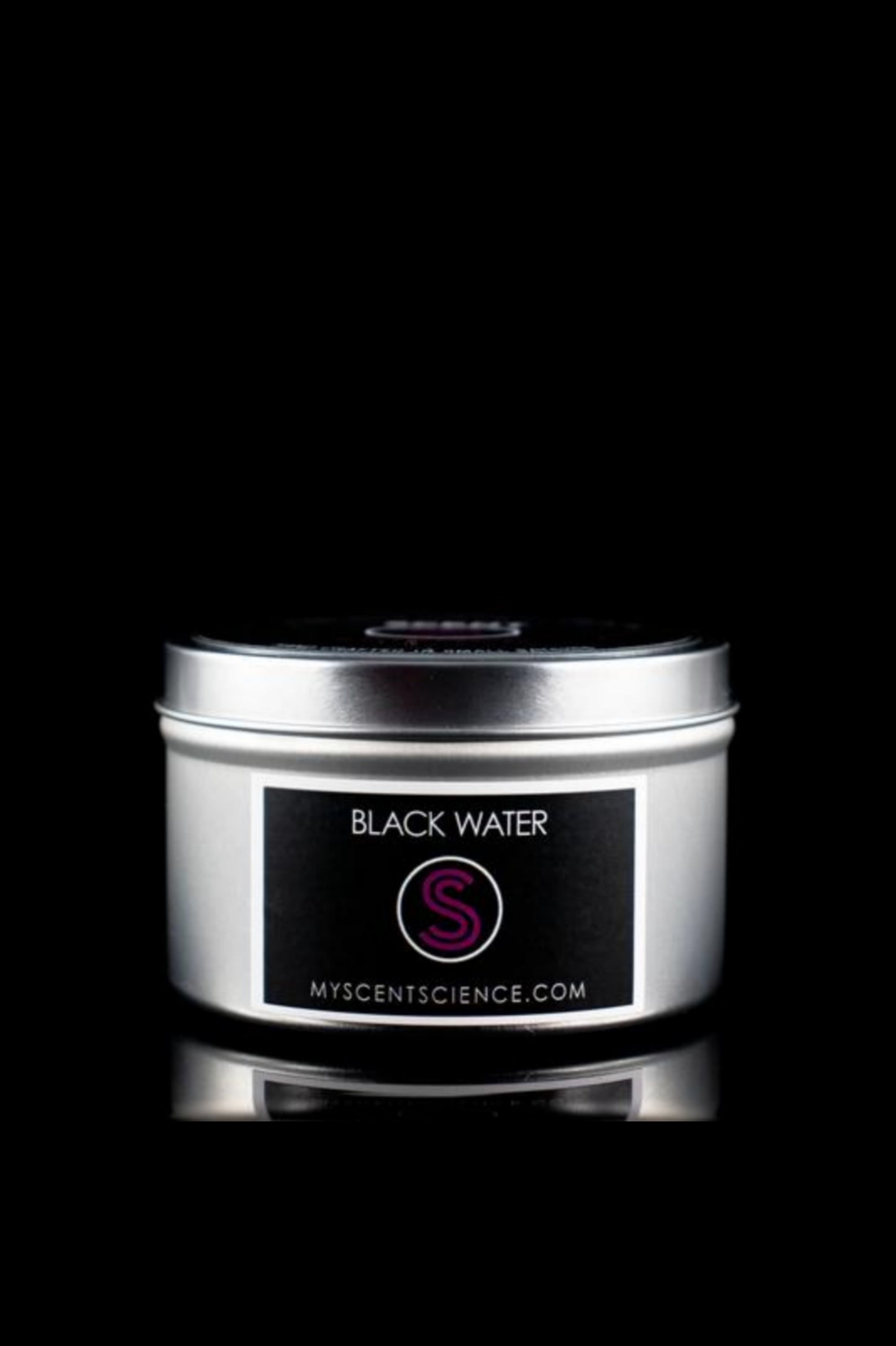 Black Water Travel Tin Candle