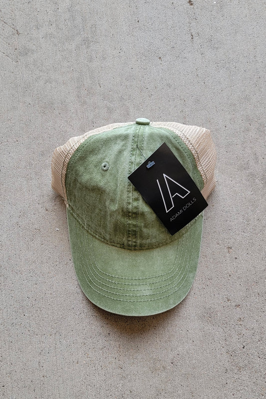 Olive/Tan - Trucker Baseball Cap