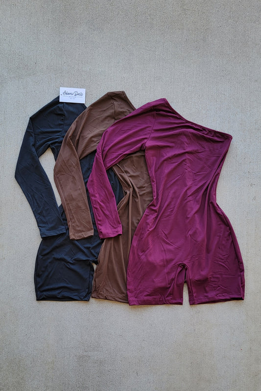 Weekend Flight One Shoulder Romper