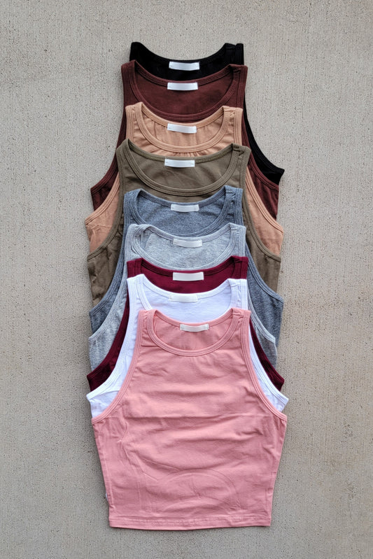 Can't Resist Crop Halter Tank