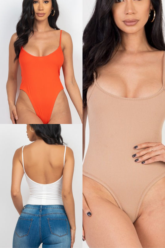 Ribbed Cami Bodysuit